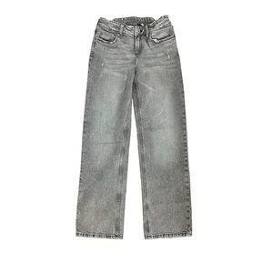 H&M Kids Gray Jeans straight leg low waist youth size 10-12Y